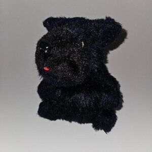 Yastrid Black Dog Hand Puppet Plush Handcrafted in Oregon 1984 Scottish Terrier?